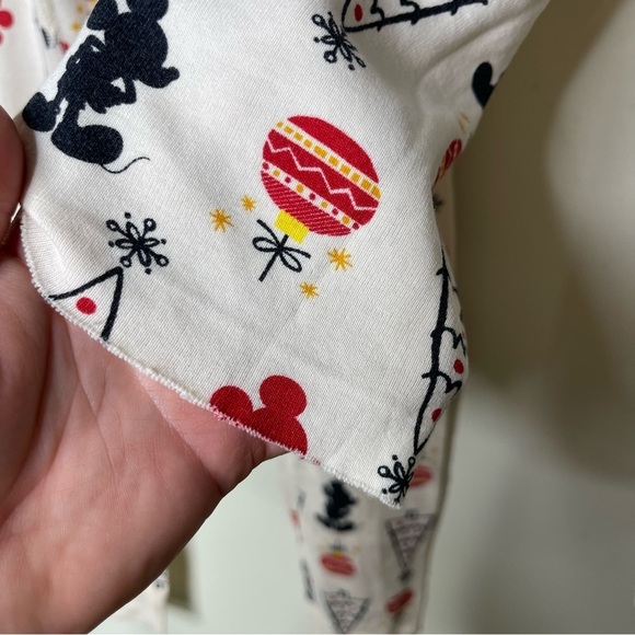 Hanna Andersson Disney Mickey Christmas Long John Pajamas In Organic Cotton 14 - Picture 3 of 3